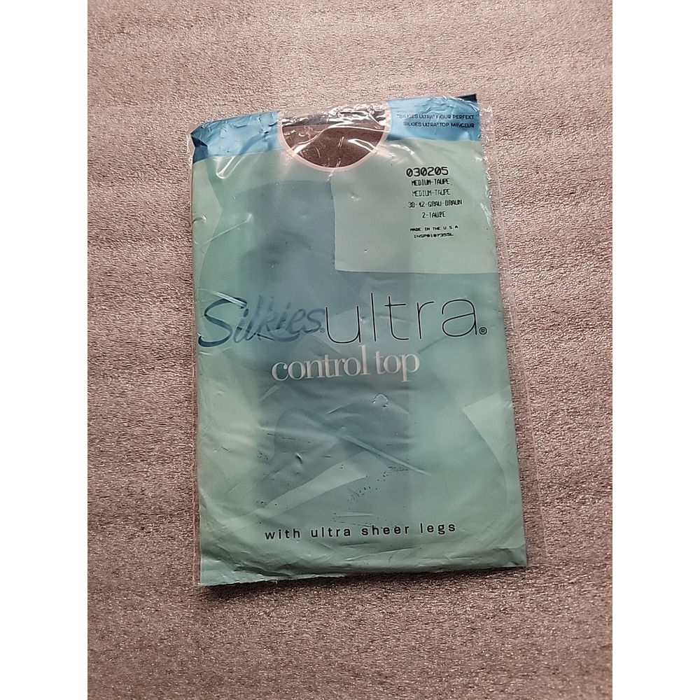 Silkies Ultra Control Top‎ Taupe Pantyhose Size Medium